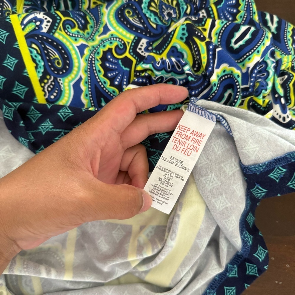 Hatley Blue Resort Wear Sundress with Bishop Sleeves - Picture 5 of 6
